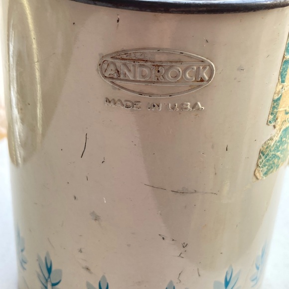 Enamel Aluminum Blue and White Flour Sifter Androck - Picture 4 of 7